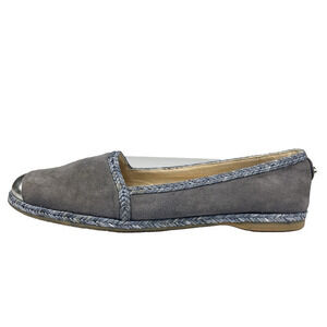 Stuart Weitzman Sz 6.5 Blue Mirror Cap Toe Preppy Academia Classic Luxury‎